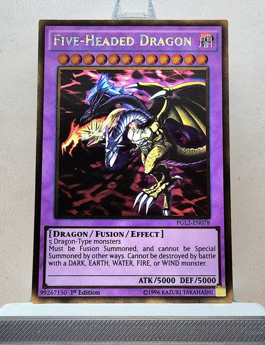 Yugioh! 1x Five-Headed Dragon (PGL2 - Gold Rare) 1st Edition