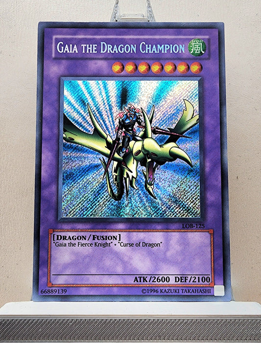 Yugioh! 1x Gaia the Dragon Champion (LOB-125 - Secret Rare) Unli Edition