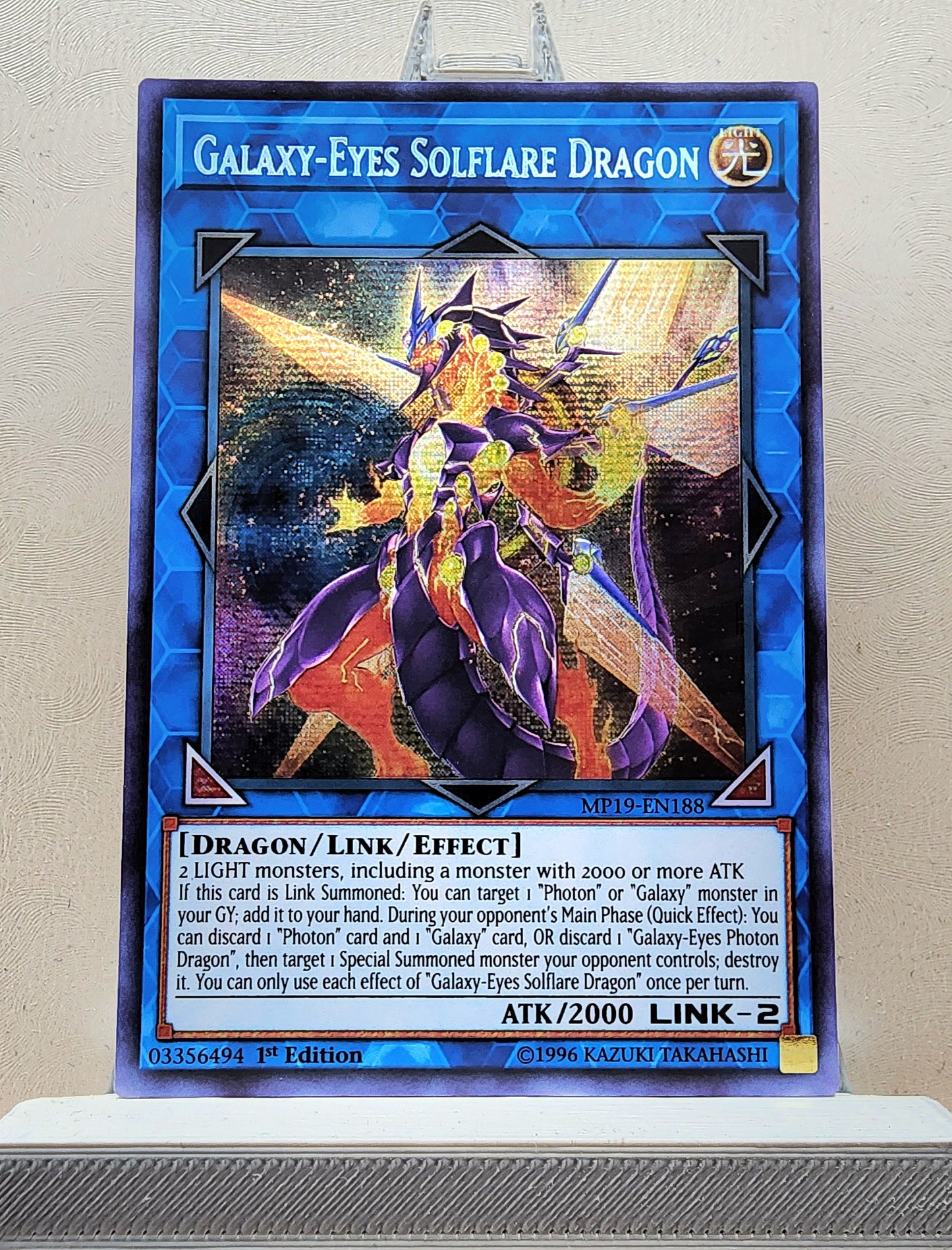 Yugioh! 1x Galaxy-Eyes Solflare Dragon (MP19 - Prismatic Secret Rare) 1st Edition