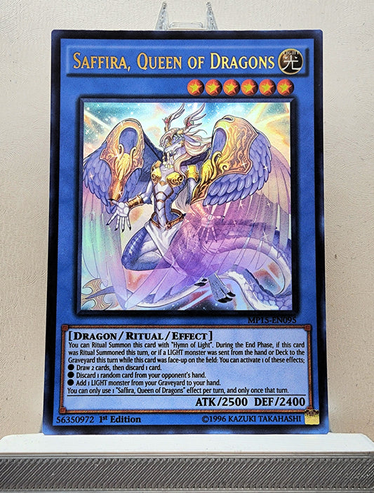 Yugioh! 1x Saffira, Queen of Dragons (MP15 - Ultra Rare) 1st Edition