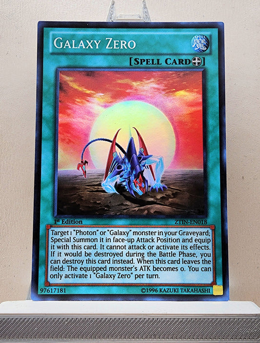 Yugioh! 1x Galaxy Zero (ZTIN - Super Rare) 1st Edition