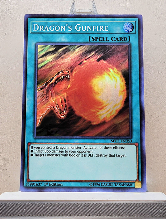 Yugioh! 1x Dragon's Gunfire (MYFI - Super Rare) 1st Edition