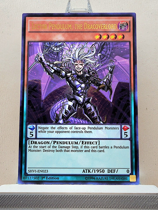 Yugioh! 1x Lector Pendulum, the Dracoverlord (SHVI - Ultra Rare) 1st Edition