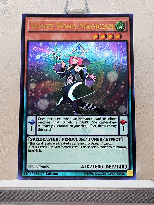 Yugioh! 1x White Wing Magician (PEVO - Ultra Rare) 1st Edition