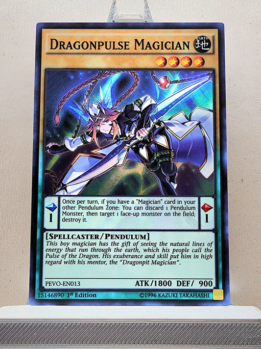 Yugioh! 1x Dragonpulse Magician (PEVO - Super Rare) 1st Edition