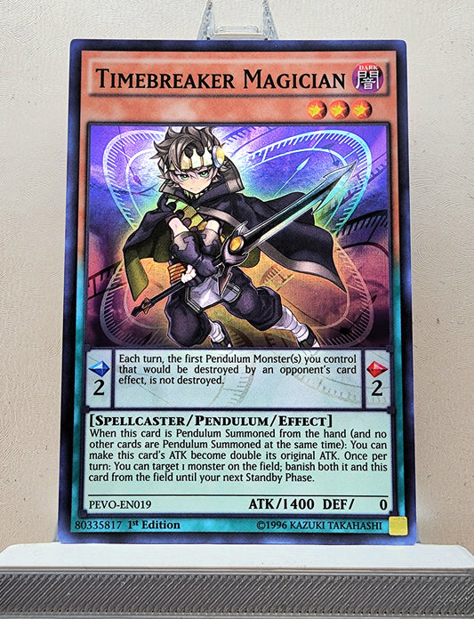 Yugioh! 1x Timebreaker Magician (PEVO - Super Rare) 1st Edition