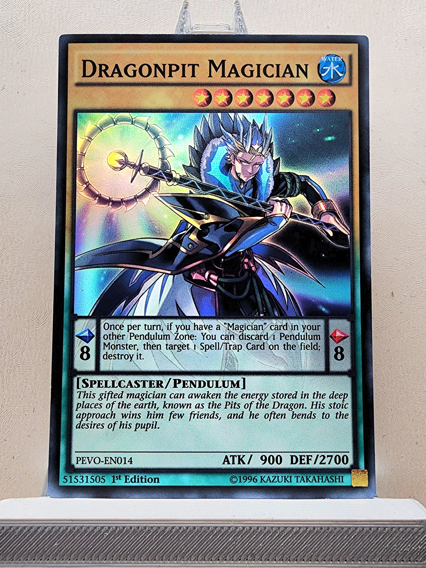 Yugioh! 1x Dragonpit Magician (PEVO - Super Rare) 1st Edition