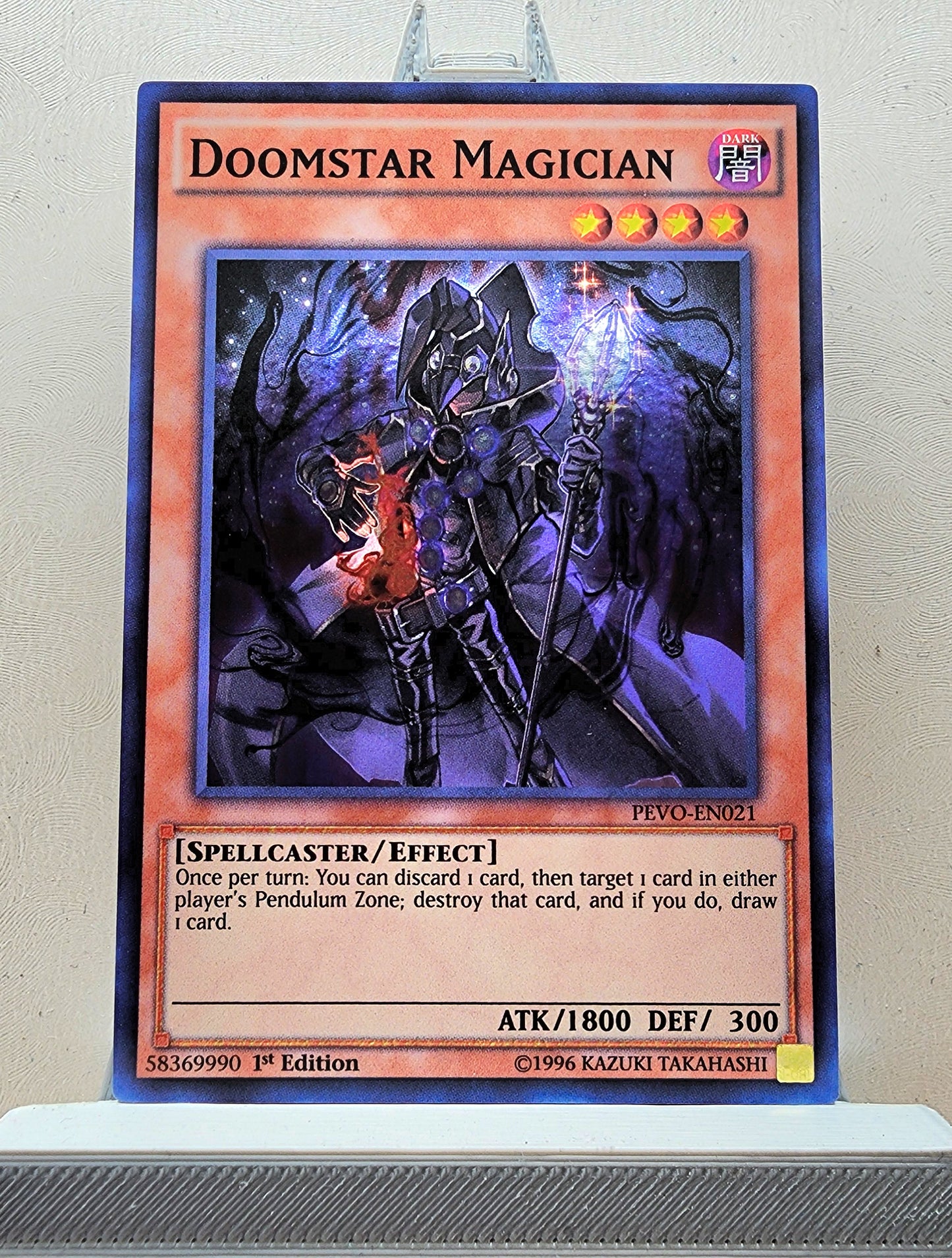 Yugioh! 1x Doomstar Magician (PEVO - Super Rare) 1st Edition