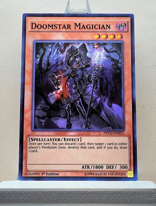 Yugioh! 1x Doomstar Magician (PEVO - Super Rare) 1st Edition