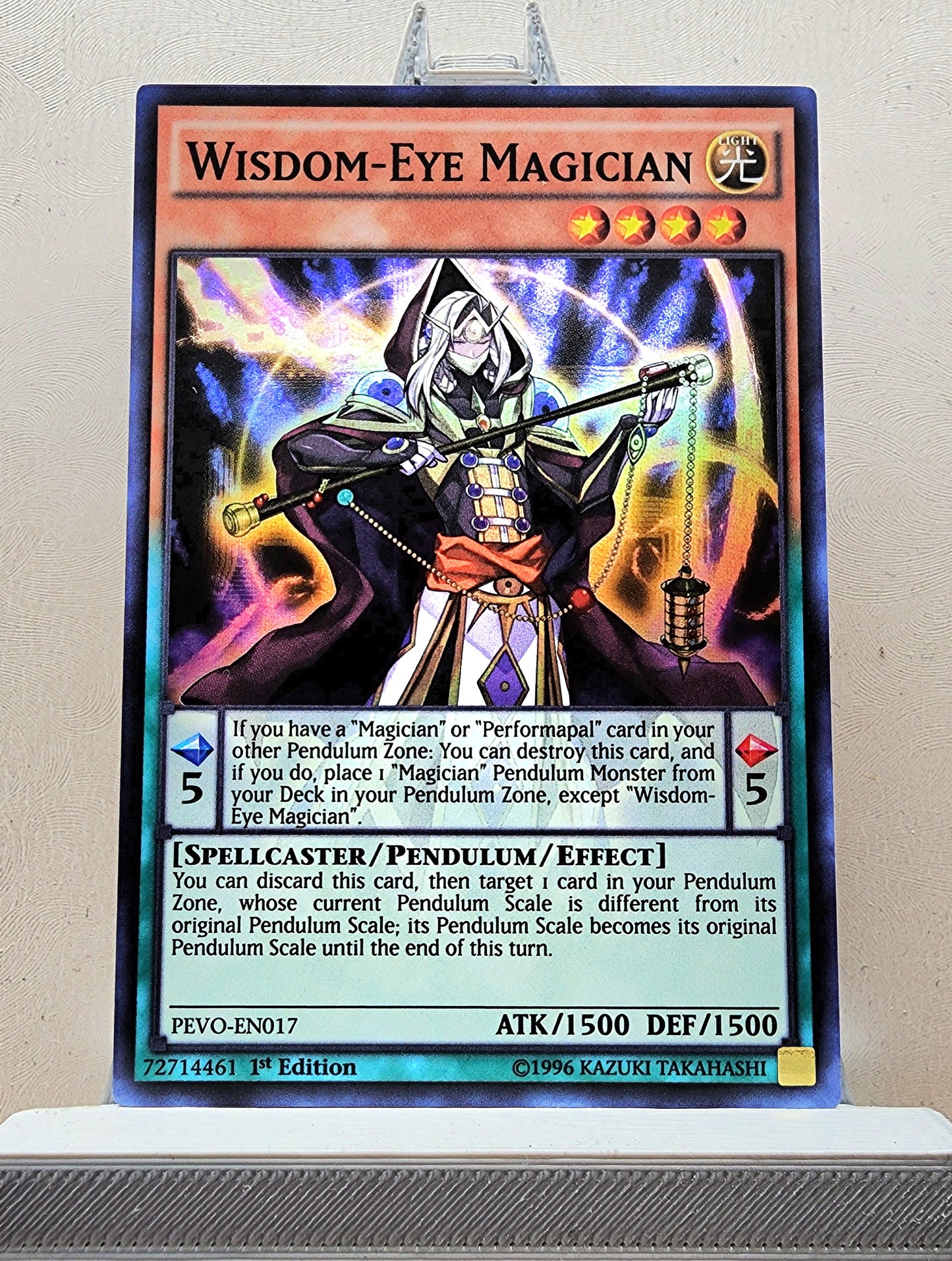 Yugioh! 1x Wisdom-Eye Magician (PEVO/SDMP - Super Rare) 1st Edition