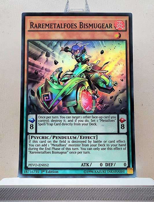 Yugioh! 1x Raremetalfoes Bismugear (PEVO - Super Rare) 1st Edition