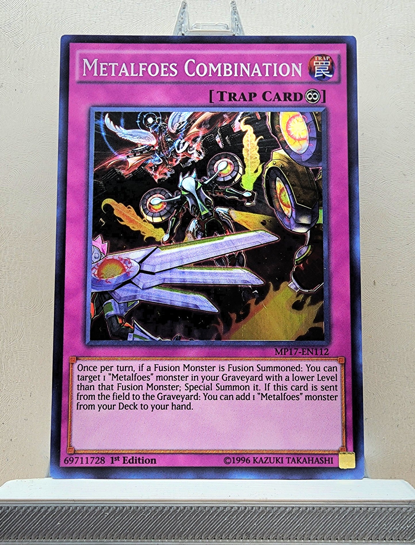 Yugioh! 1x Metalfoes Combination (MP17 - Super Rare) 1st Edition