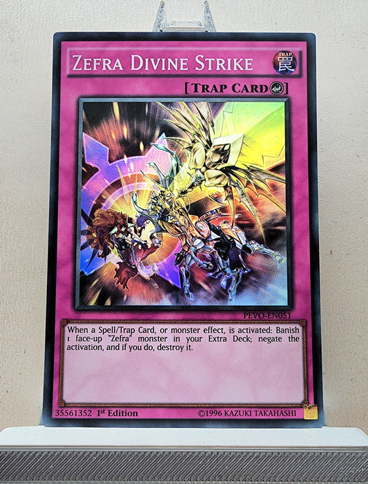 Yugioh! 1x Zefra Divine Strike (PEVO - Super Rare) 1st Edition