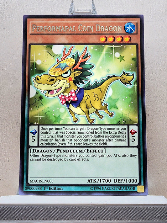 Yugioh! 1x Performapal Coin Dragon (MACR - Rare) 1st Edition