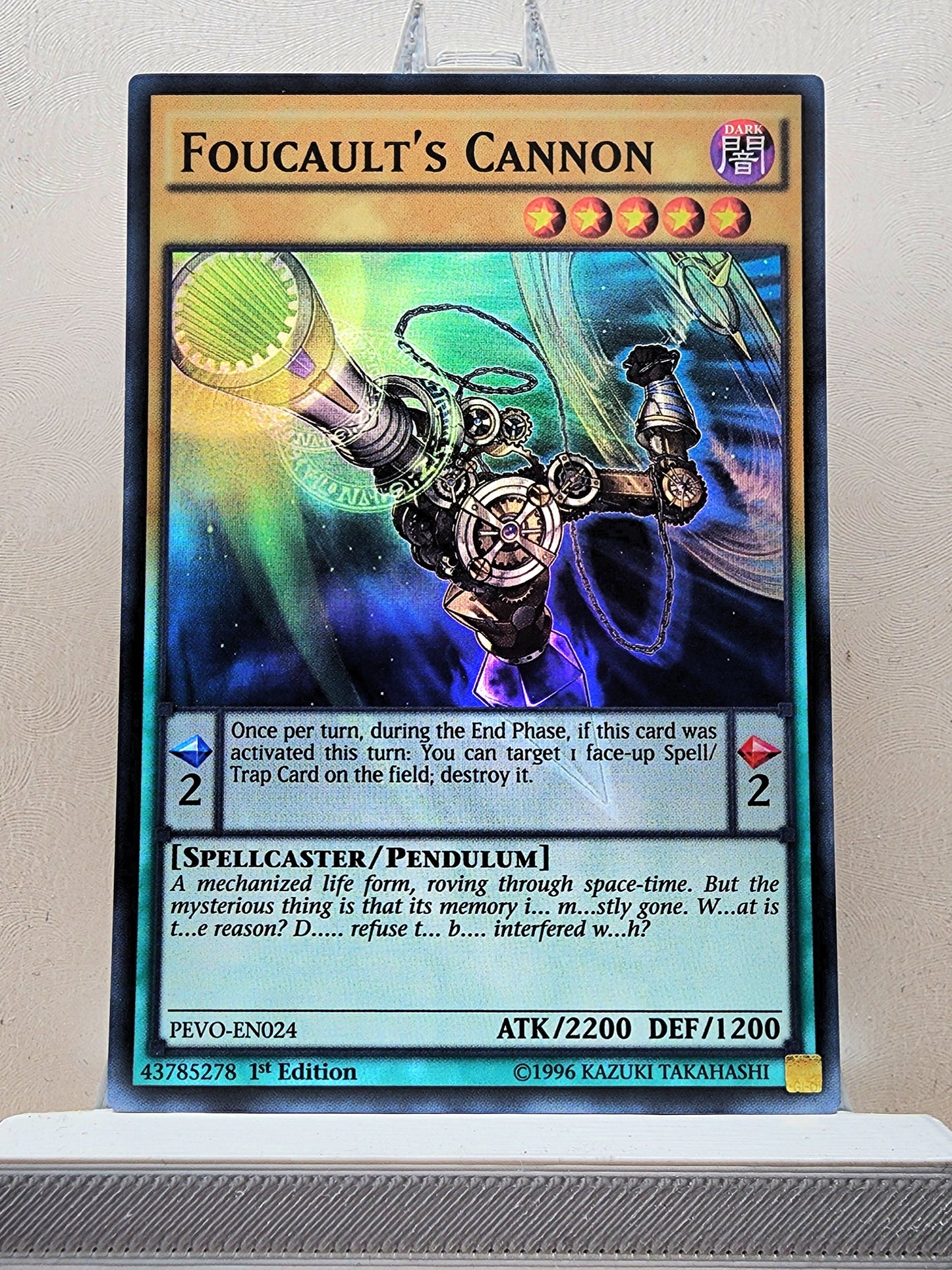 Yugioh! 1x Foucault's Cannon (DUEA/PEVO - Super Rare) 1st Edition