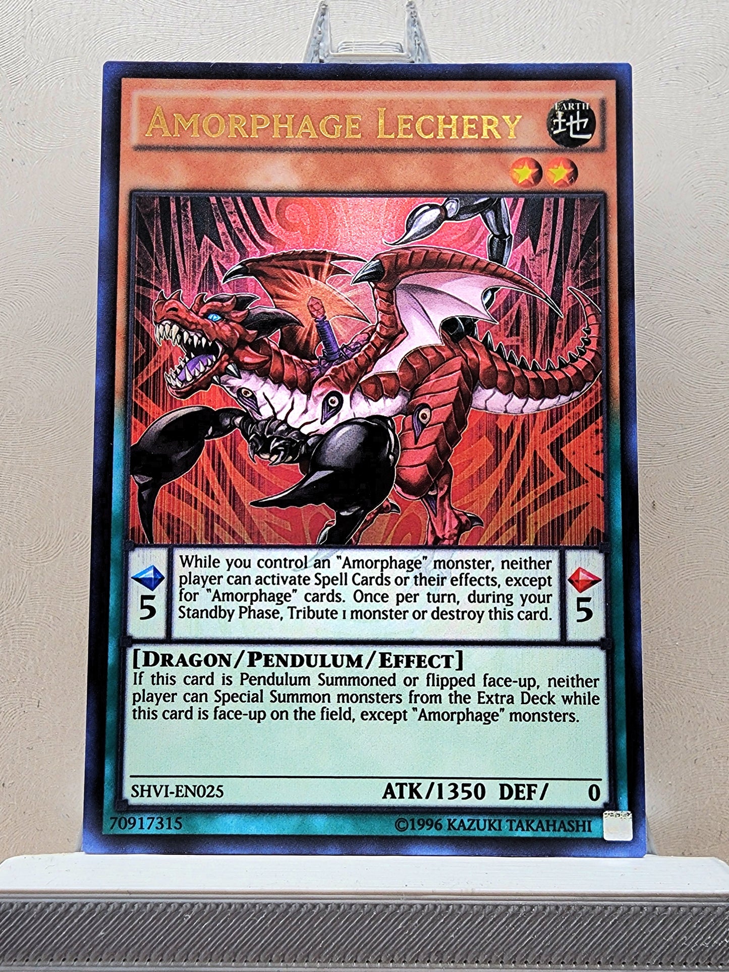 Yugioh! 1x Amorphage Lechery (SHVI - Ultra Rare) Unli Edition