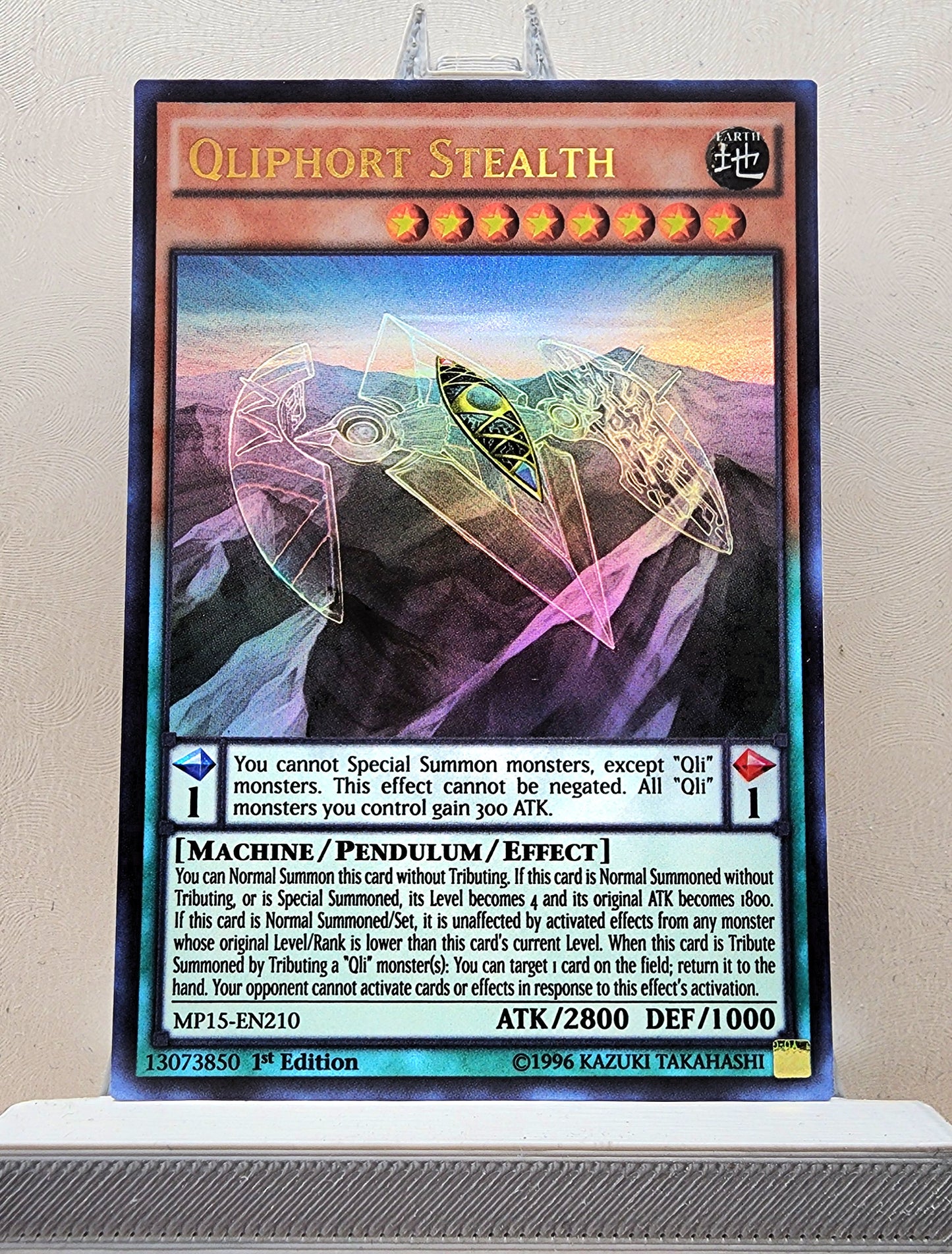 Yugioh! 1x Qliphort Stealth (MP15 - Ultra Rare) 1st Edition