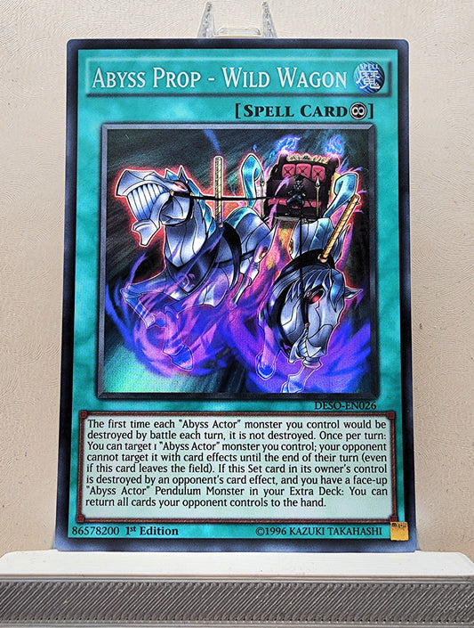 Yugioh! 1x Abyss Prop - Wild Wagon (DESO - Super Rare) 1st Edition