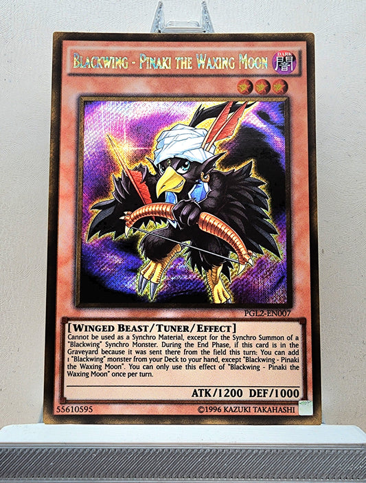 Yugioh! 1x Blackwing Pinaki the Waxing Moon (PGL2 - Gold Secret Rare) Unli Edition