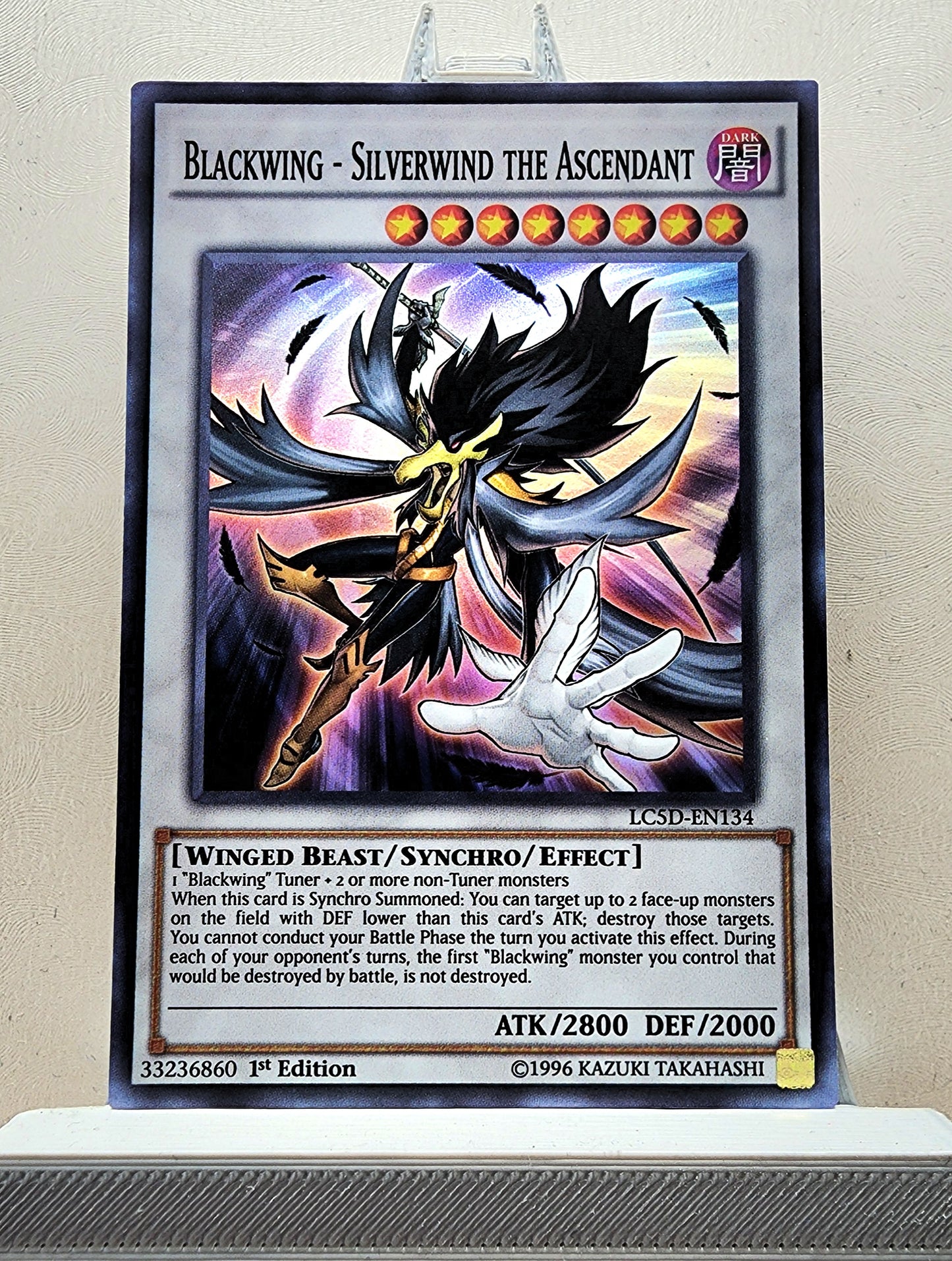 Yugioh! 1x Blackwing - Silverwind the Ascendant (LC5D - Super Rare) 1st Edition