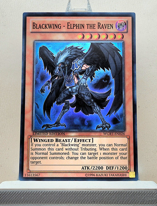 Yugioh! 1x Blackwing Elphin the Raven (WGRT - Super Rare) Limited Edition