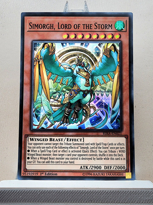 Yugioh! 1x Simorgh Lord of the Storm (RIRA - Super Rare) 1st/Unli Edition