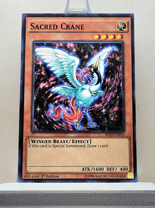 Yugioh! 1x Sacred Crane (BP03 - Shatterfoil Rare) 1st Edition