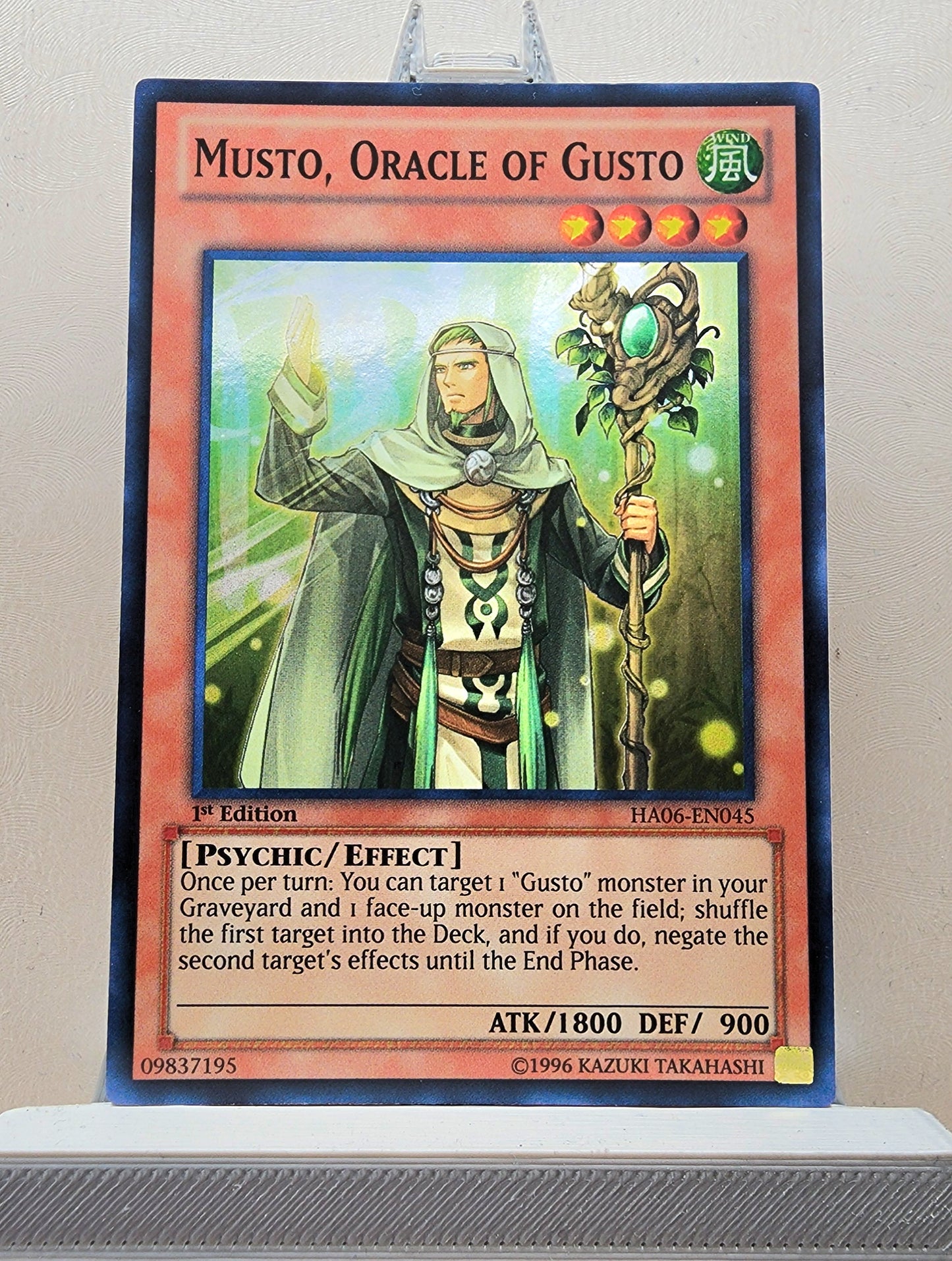 Yugioh! 1x Musto, Oracle of Gusto (HA06 - Super Rare) 1st Edition