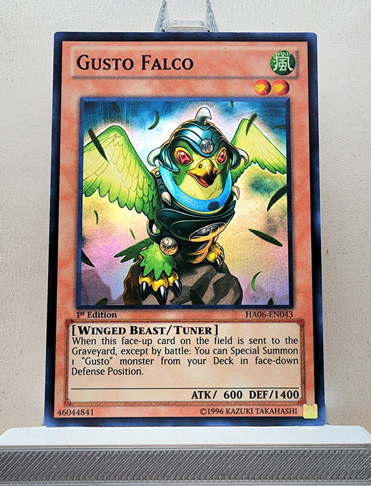 Yugioh! 1x Gusto Falco (HA06 - Super Rare) 1st Edition