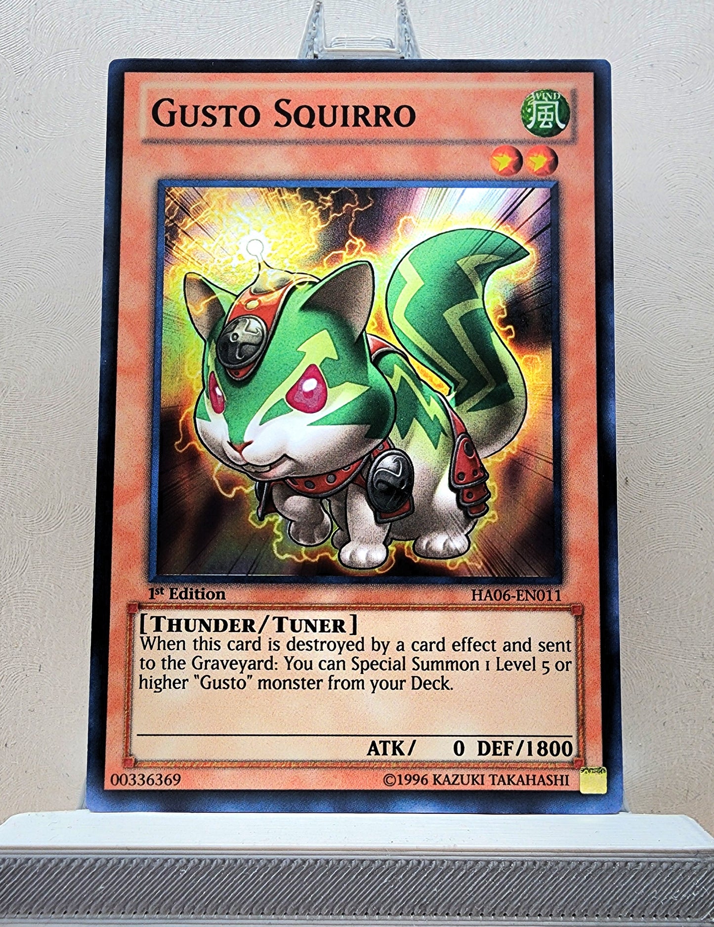 Yugioh! 1x Gusto Squirro (HA06 - Super Rare) 1st Edition