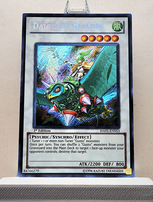 Yugioh! 1x Daigusto Gulldos (HA05 - Secret Rare) 1st Edition