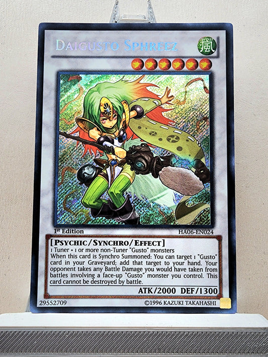 Yugioh! 1x Daigusto Sphreez (HA06 - Secret Rare) 1st Edition