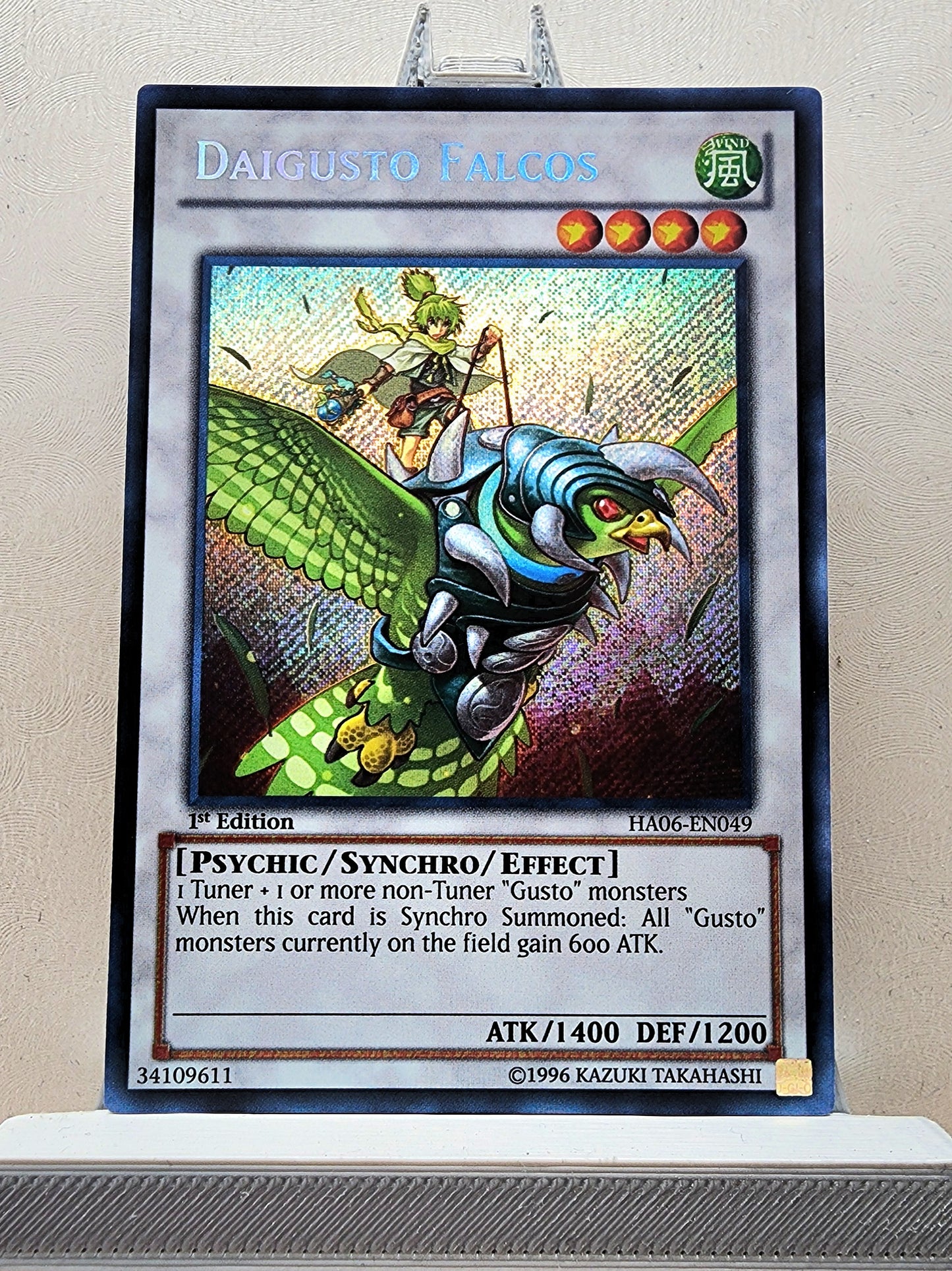 Yugioh! 1x Daigusto Falcos (HA06 - Secret Rare) 1st Edition