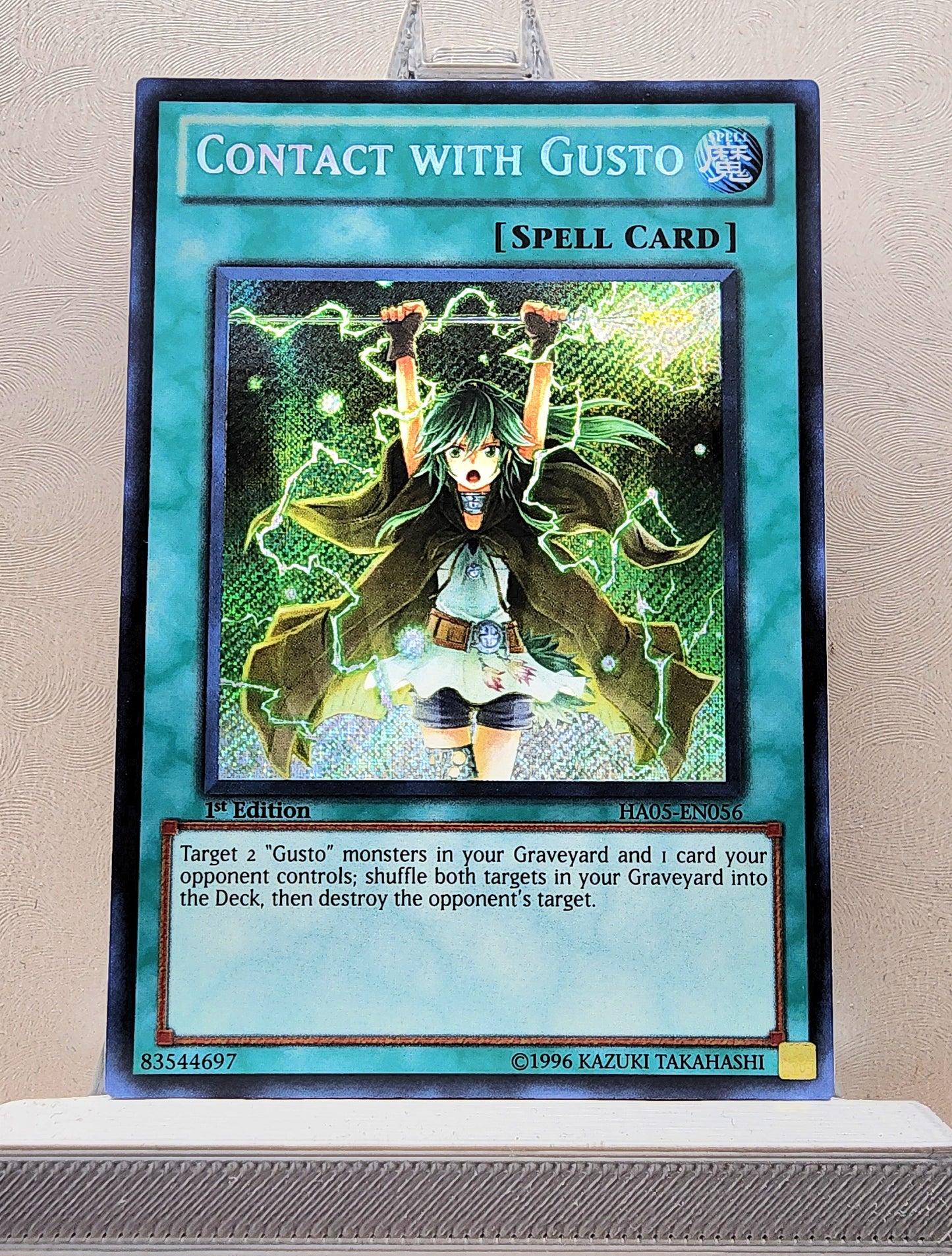 Yugioh! 1x Contact with Gusto (HA05 - Secret Rare) 1st Edition