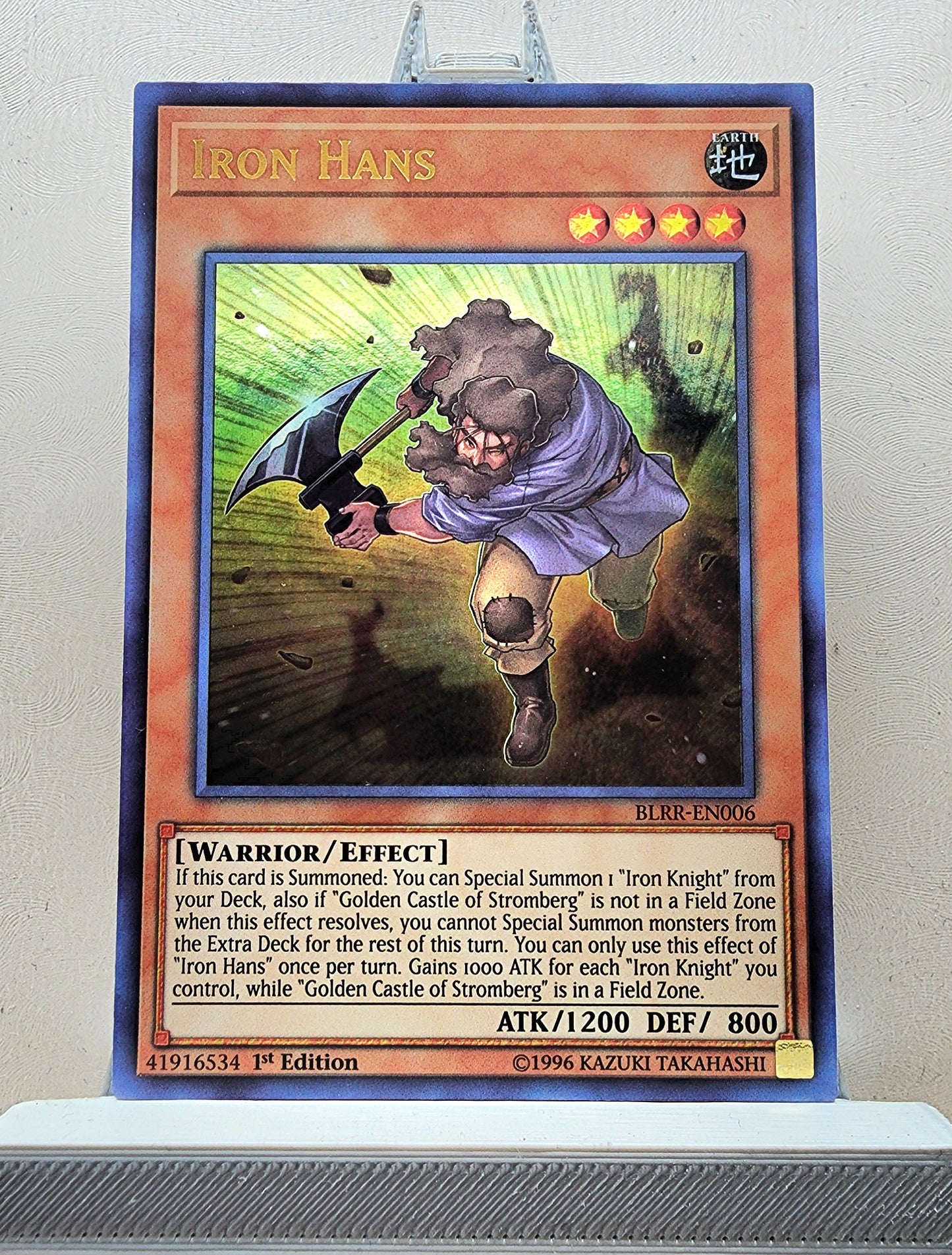 Yugioh! 1x Iron Hans (BLRR - Ultra Rare) 1st Edition