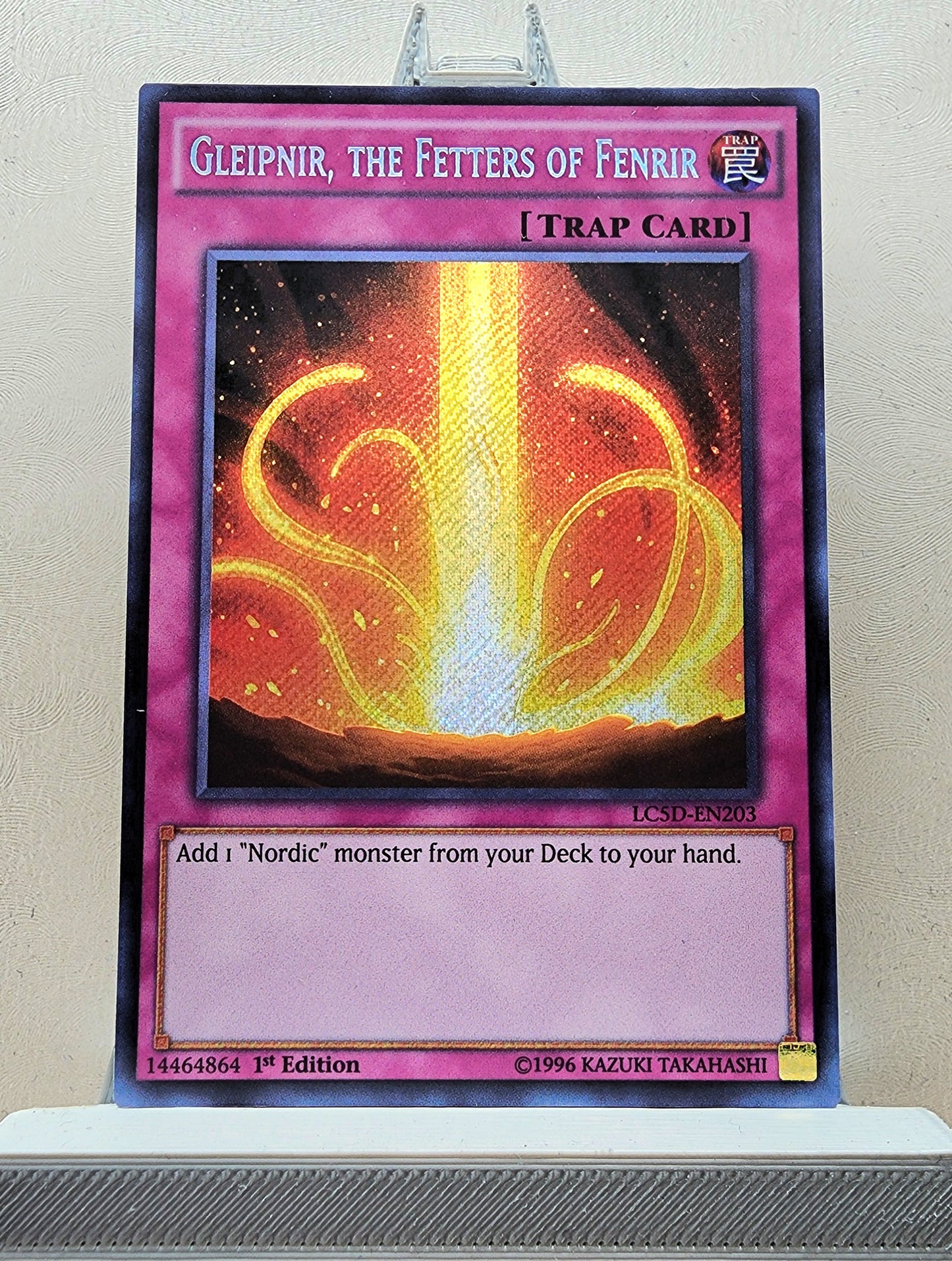 Yugioh! 1x Gleipnir, the Fetters of Fenrir (LC5D - Secret Rare) 1st Edition