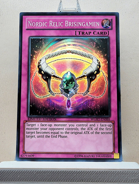 Yugioh! 1x Nordic Relic Brisingamen (WGRT - Super Rare) Limited Edition