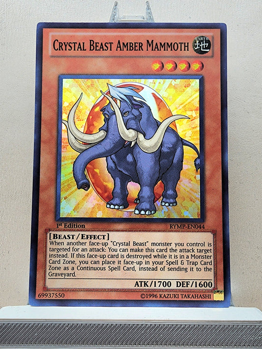 Yugioh! 1x Crystal Beast Amber Mammoth (RYMP - Super Rare) 1st Edition