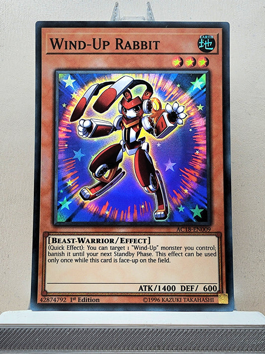 Yugioh! 1x Wind-Up Rabbit (CT09/AC18 - Super Rare) 1st/Limited Edition