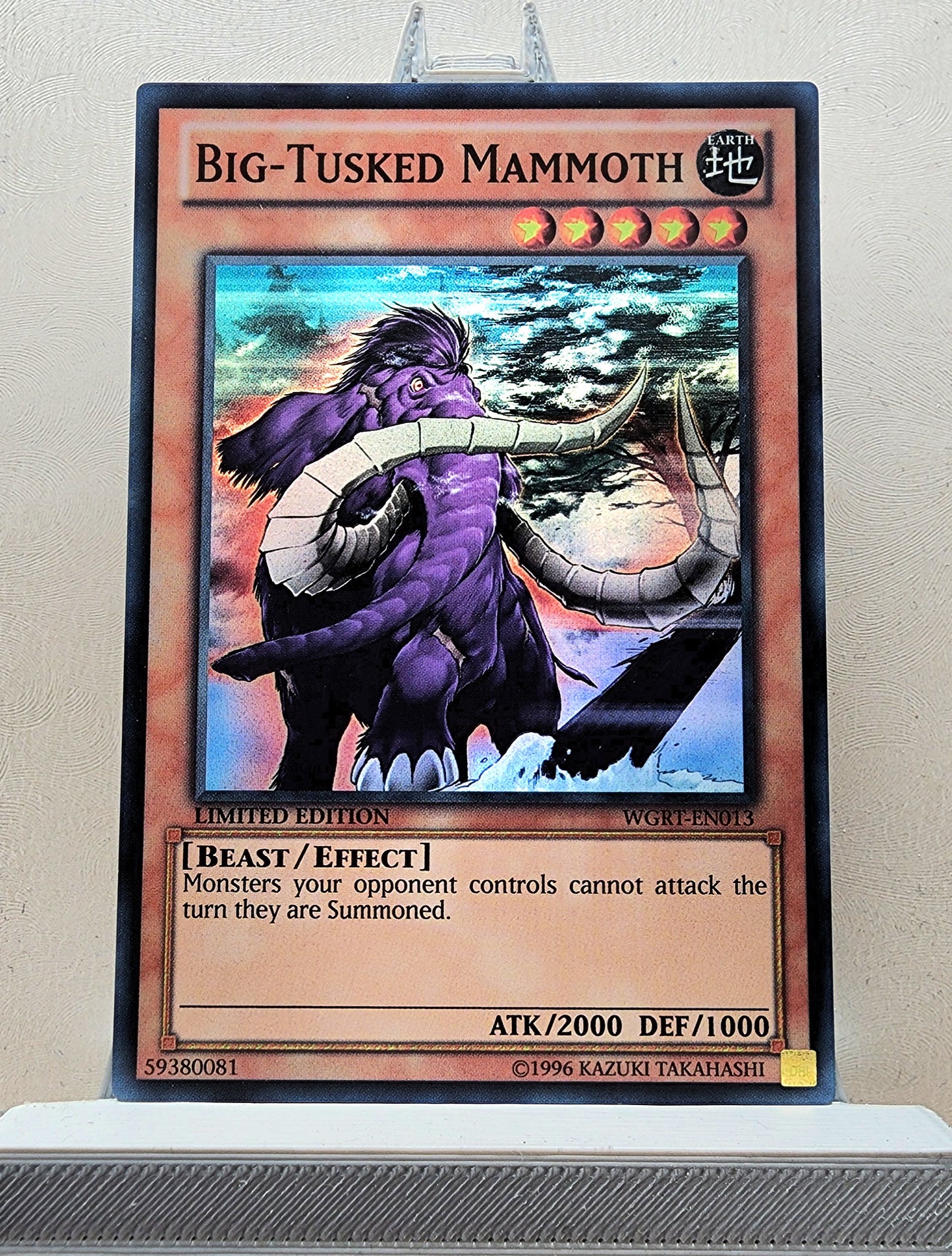 Yugioh! 1x Big-Tusked Mammoth (WGRT - Super Rare) 1st Edition