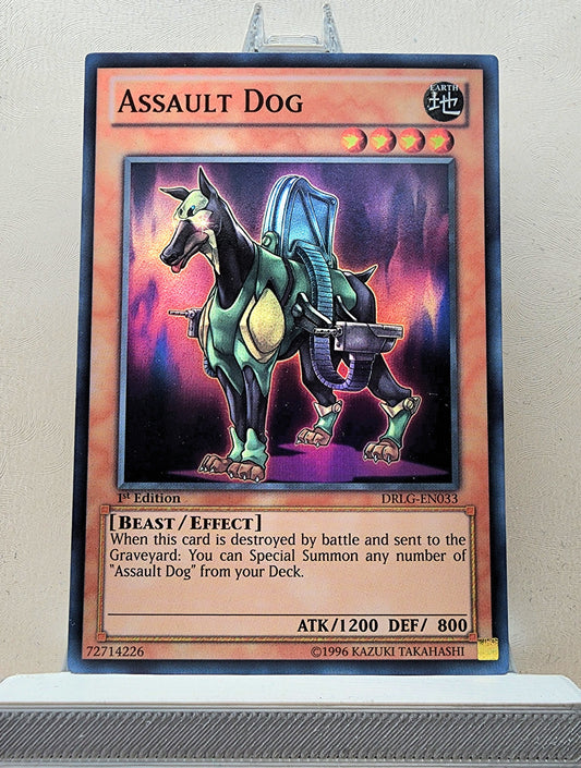 Yugioh! 1x Assault Dog (DRLG - Super Rare) 1st Edition