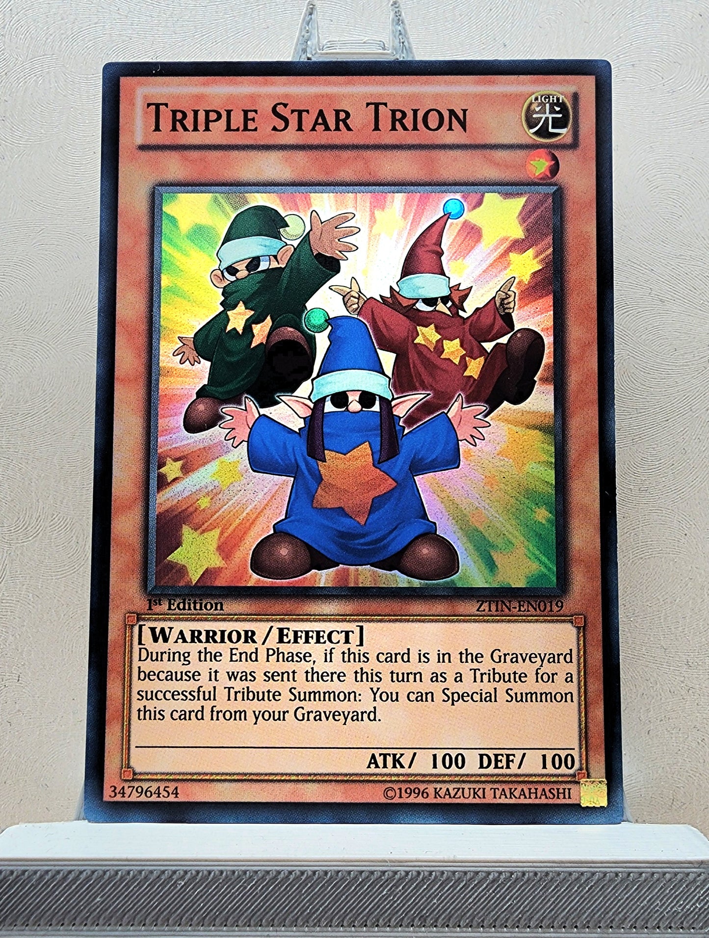 Yugioh! 1x Triple Star Trion (ZTIN - Super Rare) 1st Edition