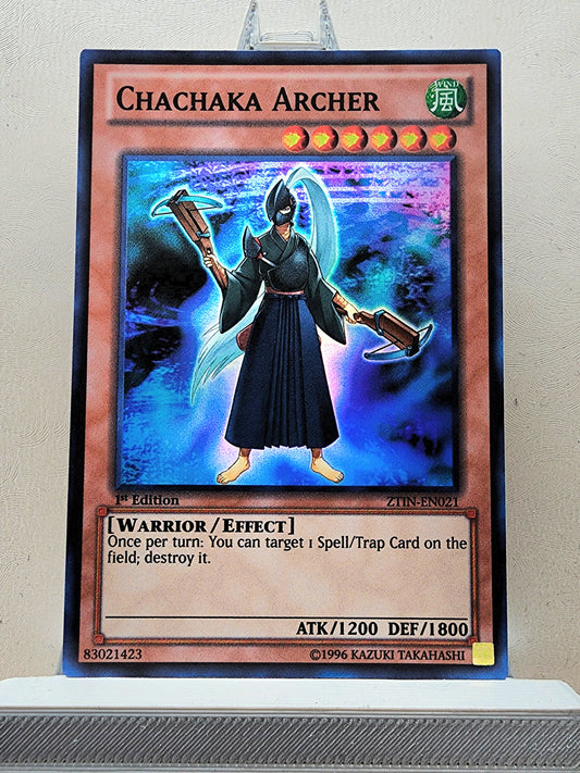 Yugioh! 1x Chachaka Archer (ZTIN - Super Rare) 1st Edition