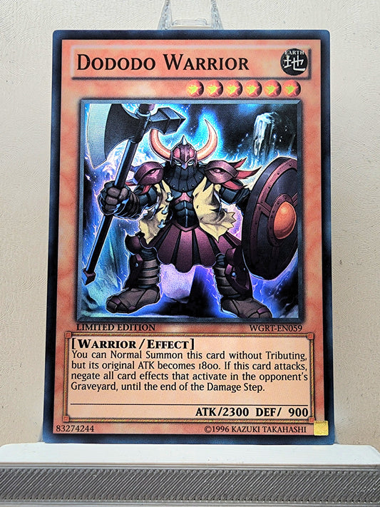 Yugioh! 1x Dododo Warrior (WGRT - Super Rare) Limited Edition