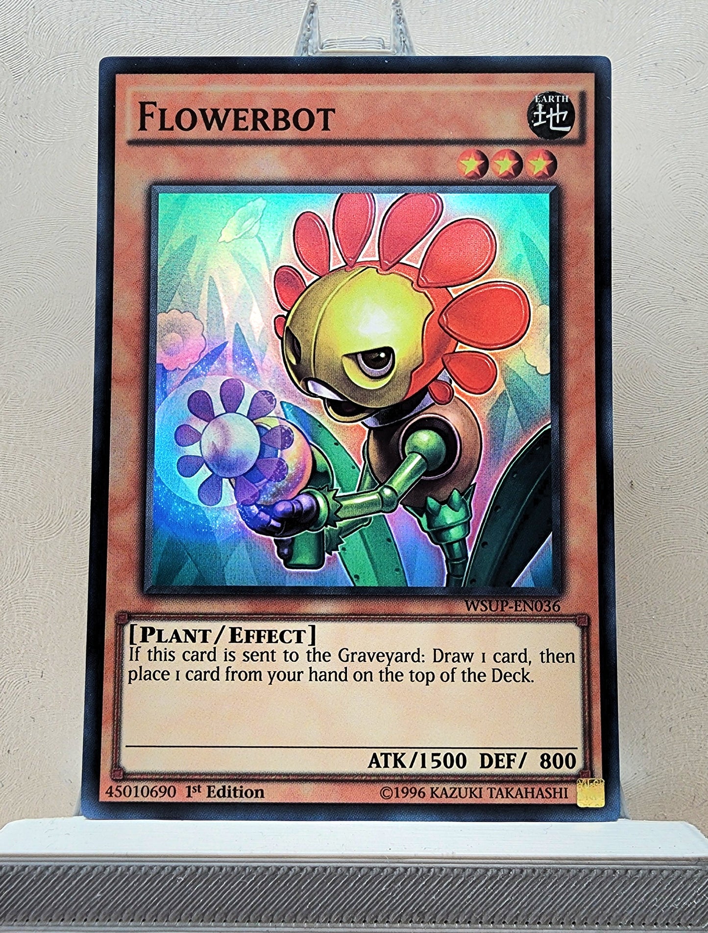 Yugioh! 1x Flowerbot (WSUP - Super Rare) 1st Edition