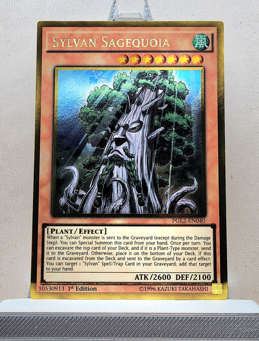 Yugioh! 1x Sylvan Sagequoia (PGL2 - Gold Rare) 1st/Unli Edition