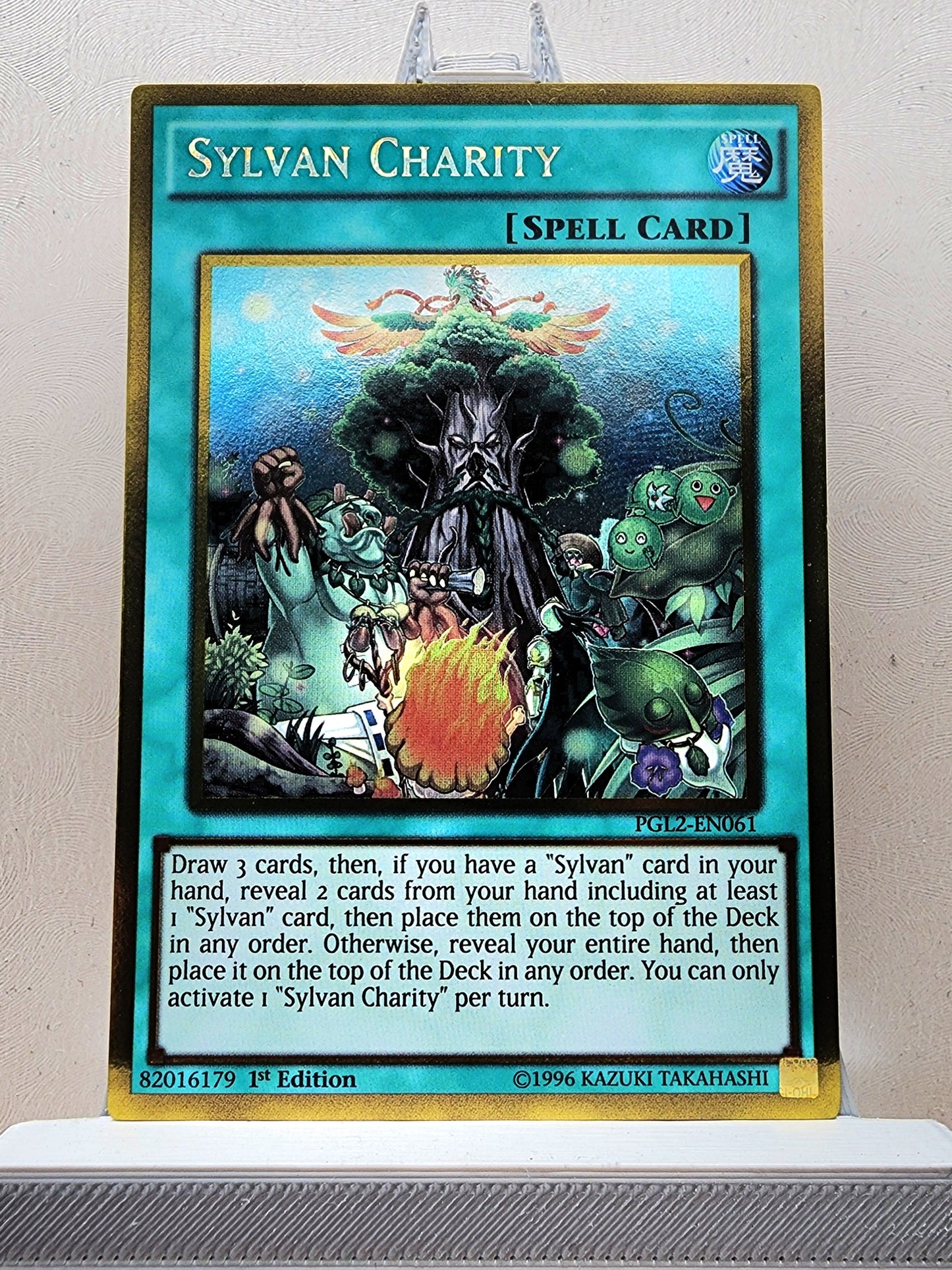 Yugioh! 1x Sylvan Charity (PGL2 - Gold Rare) 1st/Unli Edition