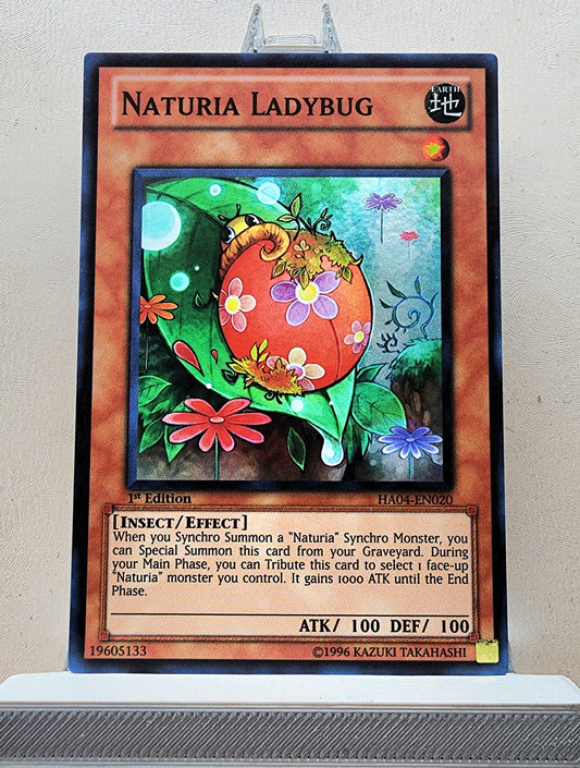 Yugioh! 1x Naturia Ladybug (HA04 - Super Rare) 1st Edition