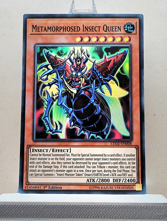 Yugioh! 1x Metamorphosed Insect Queen (LED2 - Super Rare) 1st Edition