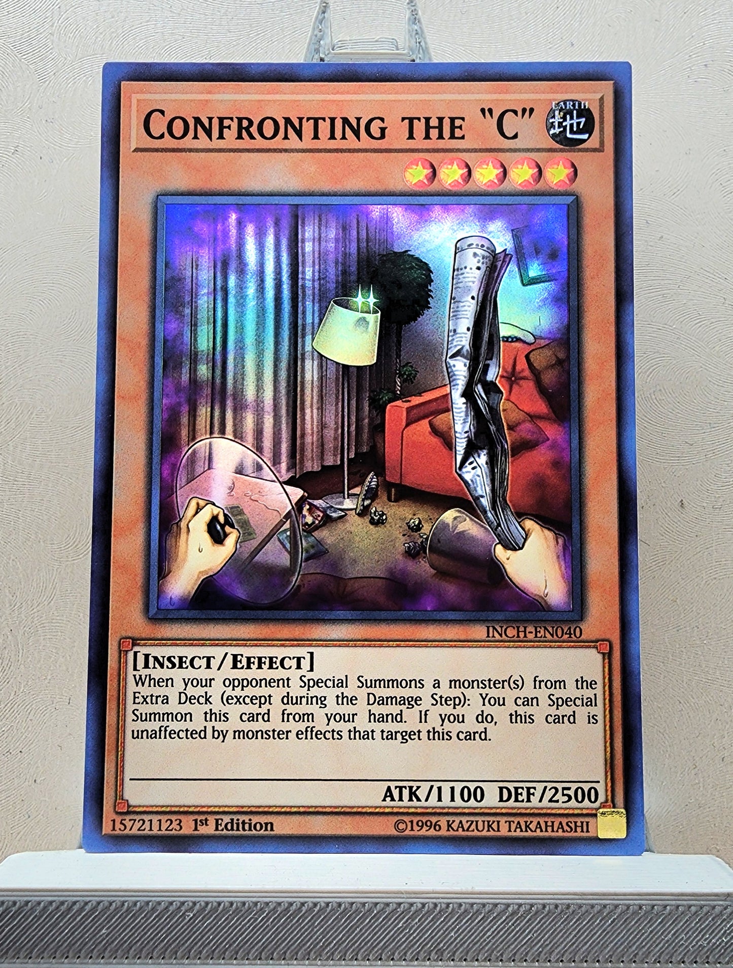 Yugioh! 1x Confronting the C (INCH - Super Rare) 1st Edition